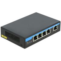 Delock Gigabit Ethernet Switch 4-poorts PoE + 1 RJ45