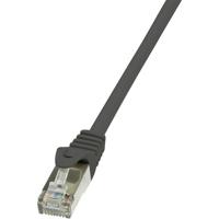 LogiLink CP2033S RJ45 Netwerkkabel, patchkabel CAT 6 F/UTP 1.00 m Zwart Snagless 1 stuk(s) - thumbnail