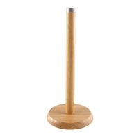 Bamboe houten keukenrolhouder rond 14 x 32 cm