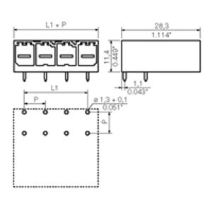 Weidmüller 1930280000 Male behuizing (board) BU/SU Totaal aantal polen: 3 Rastermaat: 7.62 mm Inhoud: 78 stuk(s)