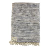 Handgeweven Katoenen Deken Diamand Ikat (Blauw)