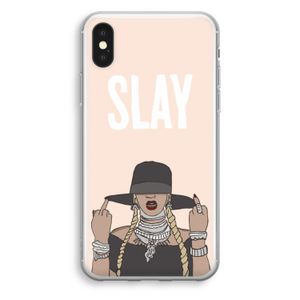 Slay All Day: iPhone X Transparant Hoesje