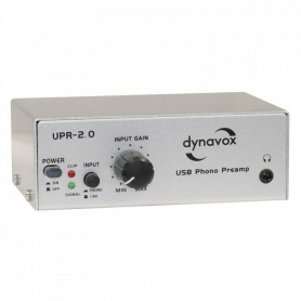 Audio Dynavox Dynavox Phono voorversterker usb UPR 2.0 zilver