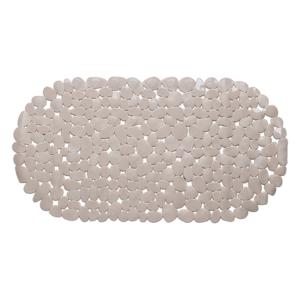 Wicotex Douchemat - ovaal - taupe - steentjes - 68 x 35 cm   -