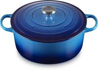 Le Creuset Braadpan Signature - Azure - ø 28 cm / 6.7 liter - thumbnail