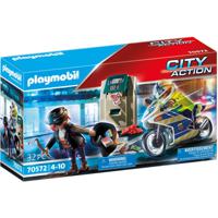 PLAYMOBIL City Action Politiemotor Achtervolging van de Geldrover 70572