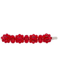 Simone Rocha barrette à fleur - Rouge