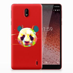 Nokia 1 Plus Telefoonhoesje met Naam Panda Color