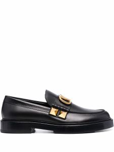 Valentino Garavani mocassins Stud Sign en cuir - Noir