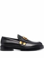 Valentino Garavani mocassins Stud Sign en cuir - Noir - thumbnail