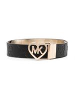 Michael Kors Kids ceinture réversible à boucle logo - Noir