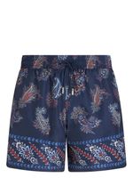 ETRO short de bain à imprimé cachemire - Bleu - thumbnail