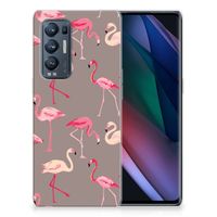 OPPO Find X3 Neo TPU Hoesje Flamingo - thumbnail