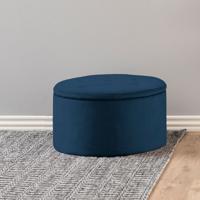 Bendt Poef 'Elith' Velvet, kleur Navy Blue