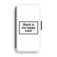 Black is my happy color: iPhone XR Flip Hoesje - thumbnail