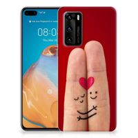 Huawei P40 Silicone Back Cover Liefde - Origineel Romantisch Cadeau - thumbnail