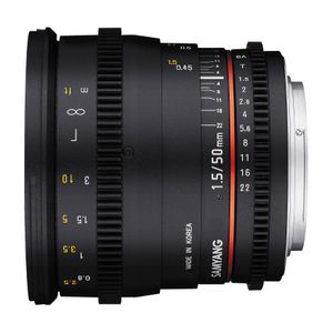 Samyang 50mm T1.5 VDSLR AS UMC MFT-mount objectief