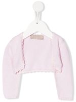 La Stupenderia cardigan crop en coton biologique - Rose