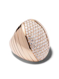 Mattia Cielo bague Iguana en or rose 18ct et diamant