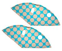 BLS jasbeschermerset lakdoek 28 inch 57 cm dots grijs