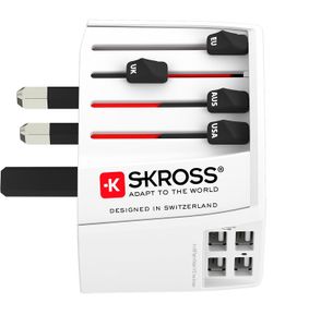 Skross 60604 oplader voor mobiele apparatuur Wit