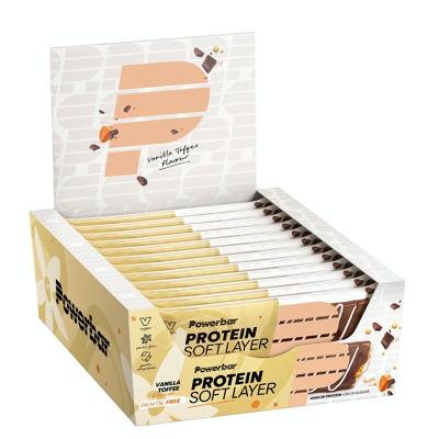 PowerBar Protein Soft Layer Bar Vanilla Toffee Box