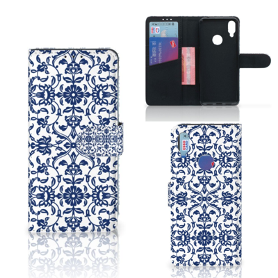 Xiaomi Redmi Note 7 Hoesje Flower Blue