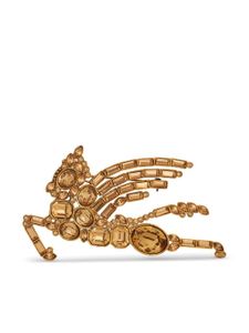 ETRO broche sertie de cristaux - Or