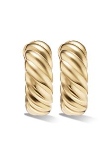 David Yurman créoles Sculpted Cable en or 18ct