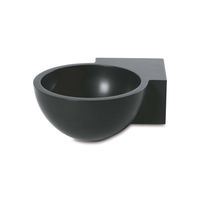 Hoekfontein Luca Sanitair Rond 28x28x12cm Solid Surface Antraciet