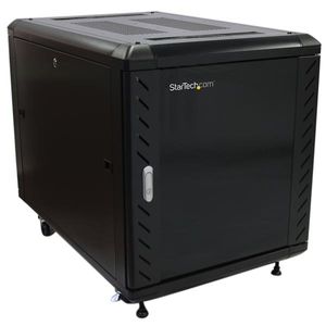 StarTech.com 12U 74 cm diep demonteerbaar serverrack serverkast met wielen