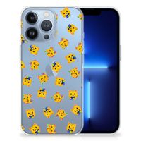 TPU bumper voor Apple iPhone 13 Pro Katten Emojis - thumbnail