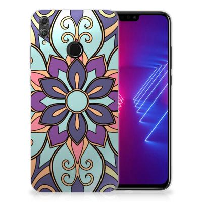 Honor 8X TPU Case Purple Flower Honor 8X TPU Case Purple Flower