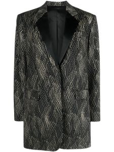 ISABEL MARANT blazer boutonné à imprimé abstrait - Noir