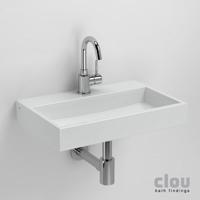 Fontein Clou Mini Wash Me Plus Rechthoek 48x32x7.5cm Keramiek Wit 1 Kraangat