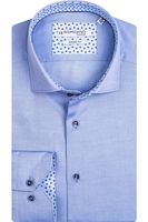 Giordano Modern Fit Overhemd blauw, Effen - thumbnail