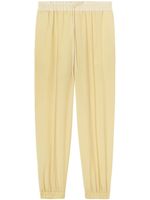 Jil Sander pantalon à lien de resserrage - Jaune