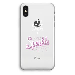 Sparkle quote: iPhone XS Transparant Hoesje