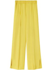 Jil Sander pantalon palazzo à taille élastique - Jaune