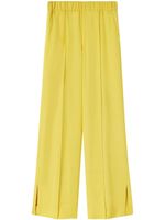 Jil Sander pantalon palazzo à taille élastique - Jaune