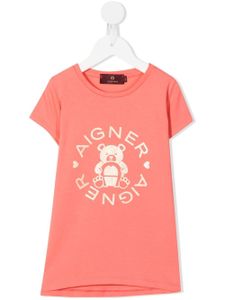 Aigner Kids t-shirt à logo imprimé - Rose