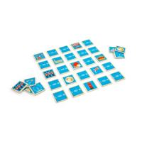 Bigjigs Toys London Memory Game - 32 stuks houten bijpassende paren set, leuk reisspeelgoed, koppelspelletjes, milieuvriendelijke geschenken voor peuters en kinderen, leeftijd 2 jaar +