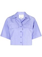 3.1 Phillip Lim chemise crop à col cranté - Violet - thumbnail