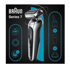 Braun Series 7 71-S7200cc Scheerapparaat met scheerblad Trimmer Zwart, Zilver