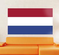 Muursticker woonkamer vlag Nederland - thumbnail