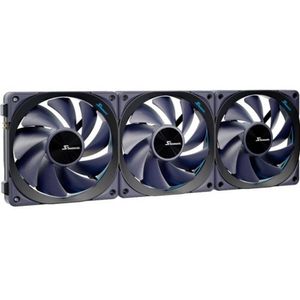 Seasonic MAGFLOW-3 CPU-koellichaam met ventilator Zwart (b x h x d) 124.2 x 120.2 x 26.6 mm