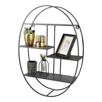 LOFT42 Wally Wandrek Ovaal - Metaal - Mat Zwart - 50x70x15