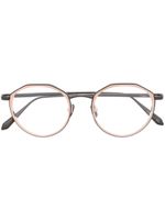 Linda Farrow lunettes de vue Cesar à monture ronde - Rose