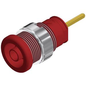 SKS Hirschmann SEB 2630 S1,9 Veiligheids-labconnector, female Bus, inbouw verticaal Stift-Ø: 4 mm Rood 1 stuk(s)