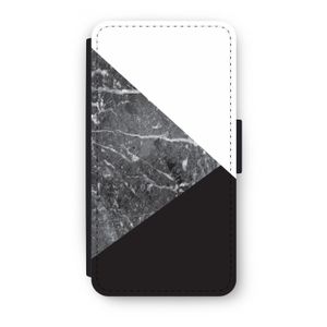 Combinatie marmer: iPhone XS Flip Hoesje